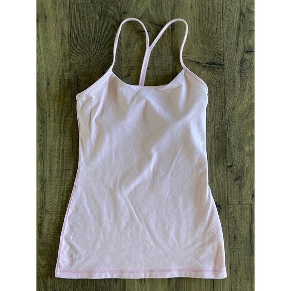 Lululemon Athletica W1AMXS Power Pose Light Pink Tank Top Women's Size 4 READ - Picture 1 of 4